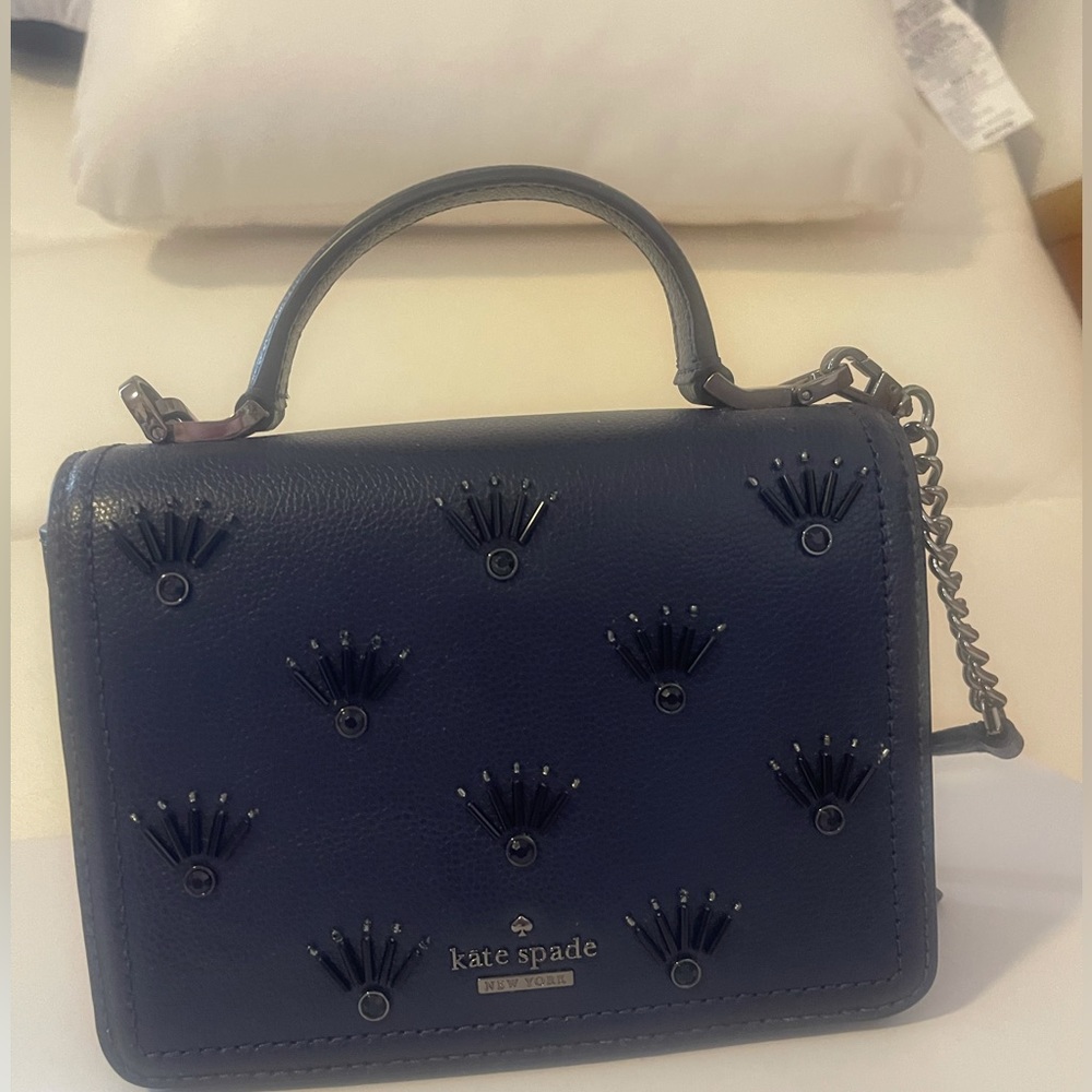 Kate Spade New York navy blue handbag